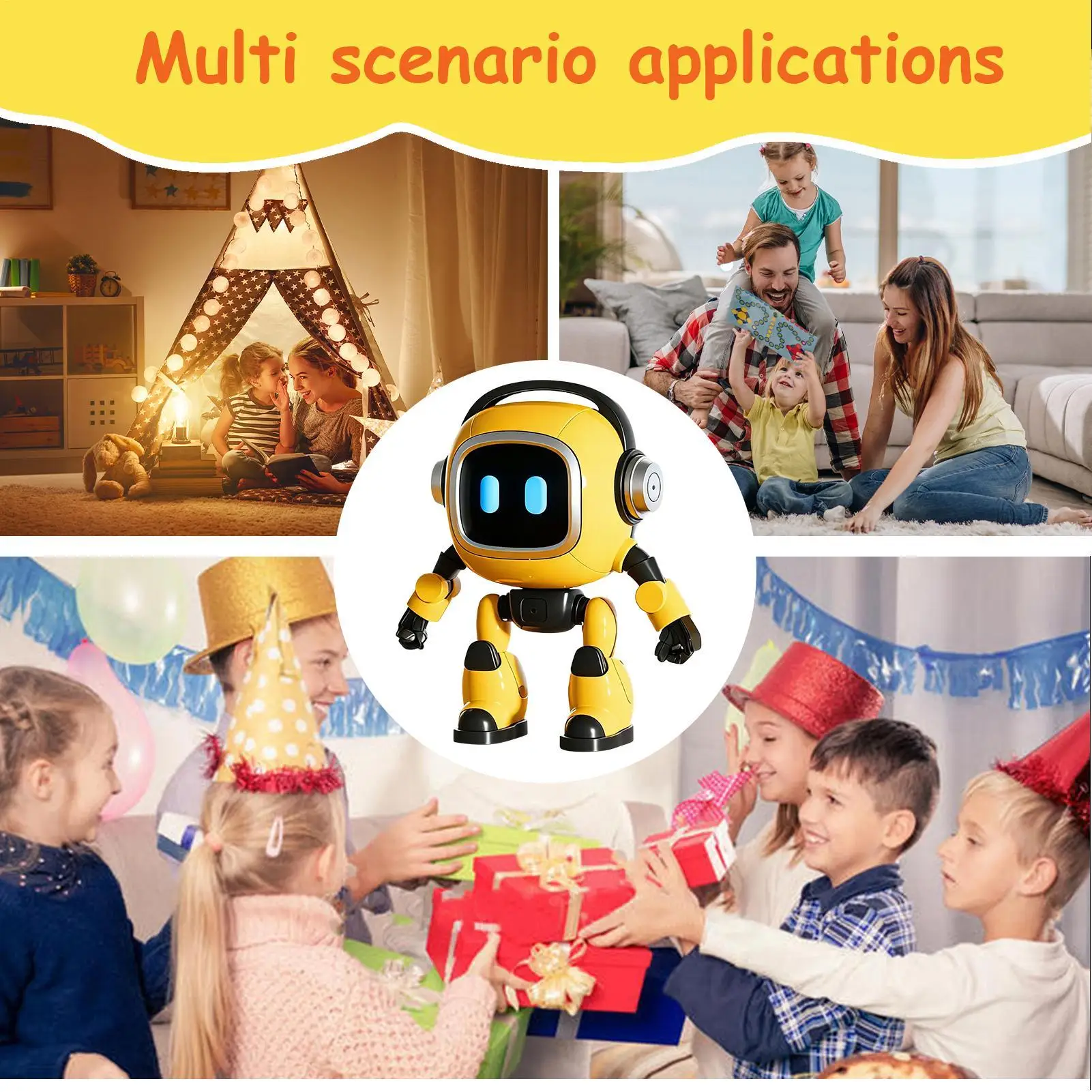Robot d'apprentissage pour enfants, jouets interactifs éducatifs, Robot intelligent alimenté par AI pour adultes, enfants, garçons et filles, fêtes d'anniversaire et de vacances