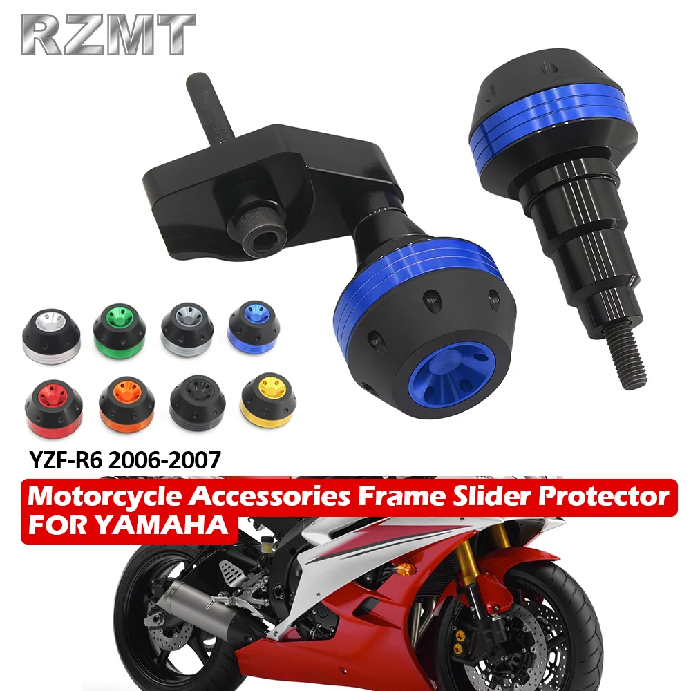 For Yamaha YZF-R6 2006-2007 Motorcycle Rear Front Axle Fork Crash Slider Moto Accessories Frame Slider Protector