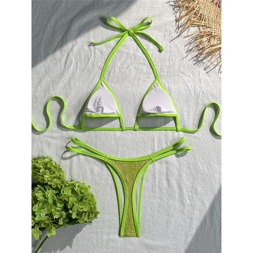 Sexy Extrem String Mini Micro Tanga Bikini Damen Badeanzug Frauen Bademode Zweiteiliger Bikini-Set Badeanzug Schwimmanzug V8373 – Detail 13