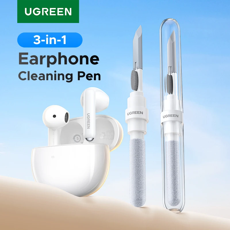 UGREEN Bluetooth Earphone Cleaning Tools for Airpods Pro Earbuds Case Cleaning Pen Bursh Kits for Samsung Xiaomi Airdots Huawei