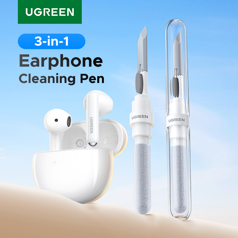  UGREEN Bluetooth Earphone Cleaning Tools for Airpods Pro Earbuds Case Cleaning Pen Bursh Kits for Samsung Xiaomi Airdots Huawei 