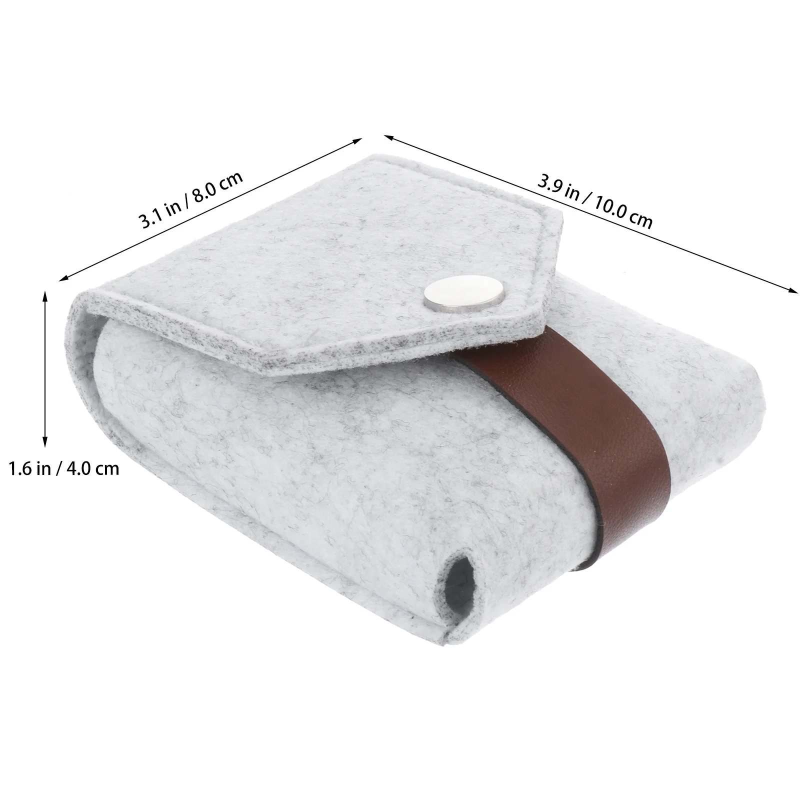 Bolsa de almacenamiento de lápiz labial con espejo, estilo exquisito, diseño de corte Simple para mujer, senderismo, Camping, bolsa de almacenamiento de lápiz labial, 1 Uds.