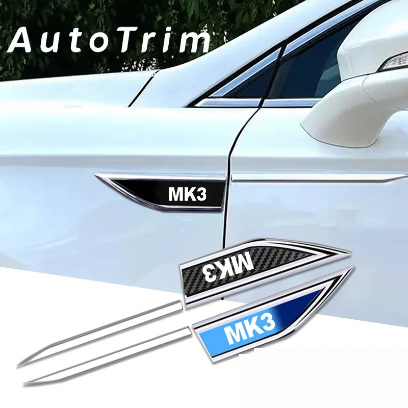 

Hot Selling Auto Door Fender Side Blade Badge Car Body Sticker for Volkswagen VW-MK3 Exterior Accessories