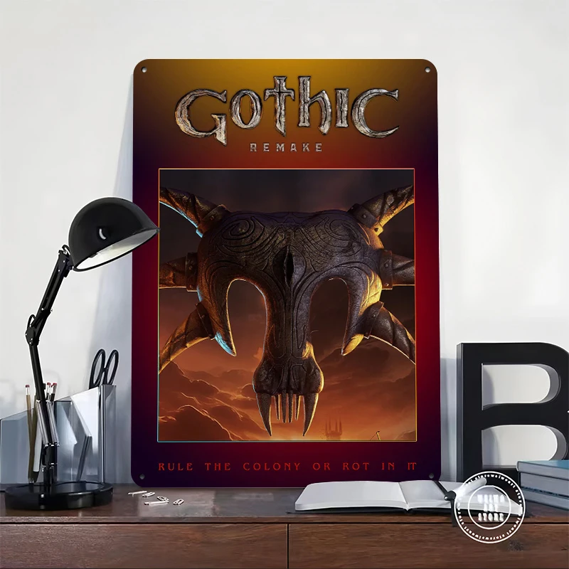 Gothic Remake Game Art Tin Poster Customized Wall Art Retro Vintage Metal Signs for Fans Room Garage Decoration At Home Man Cave