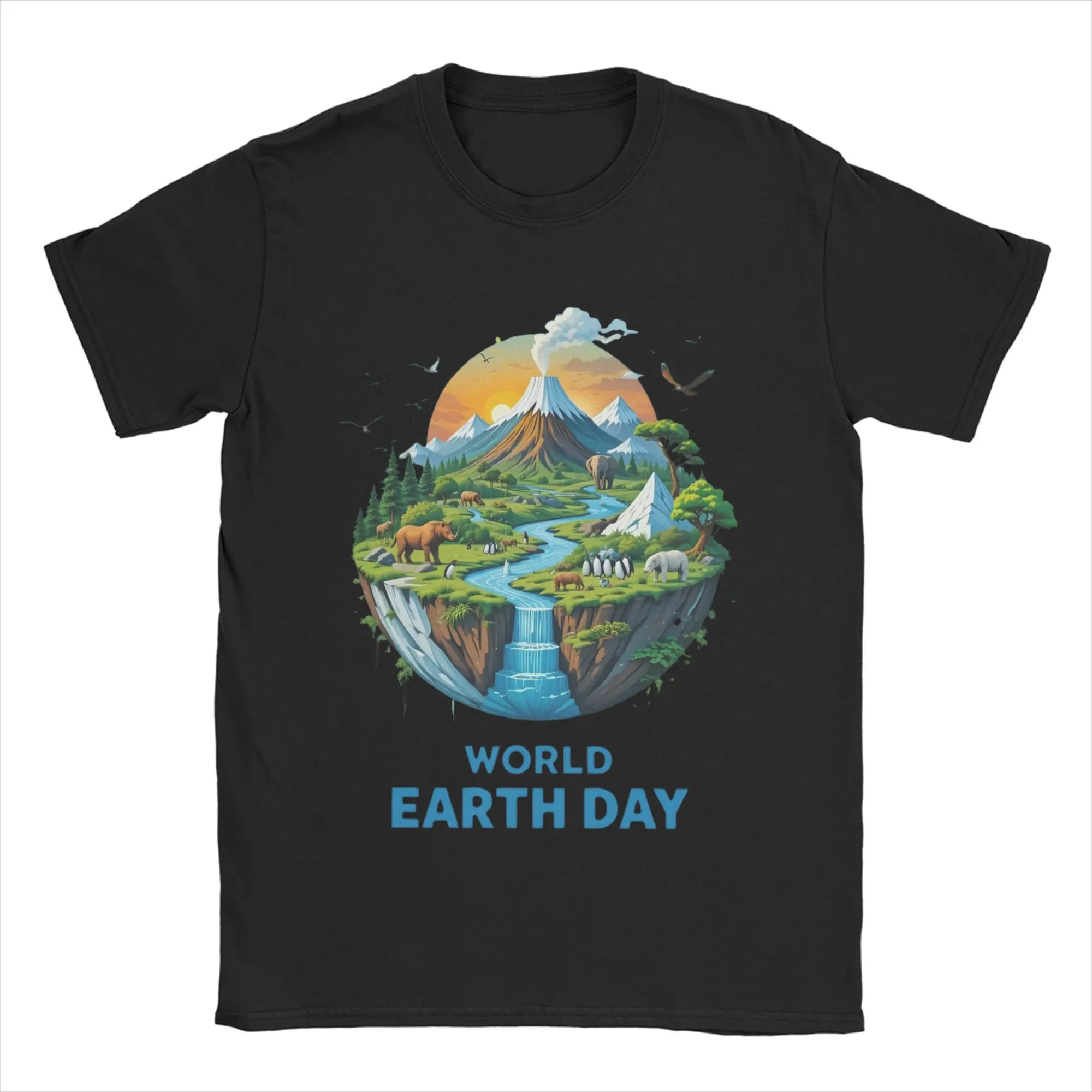 World Earth Day Save Planet T-Shirts for Men Women  Funny 100% Cotton Tees Crewneck Short Sleeve T Shirt Original Tops