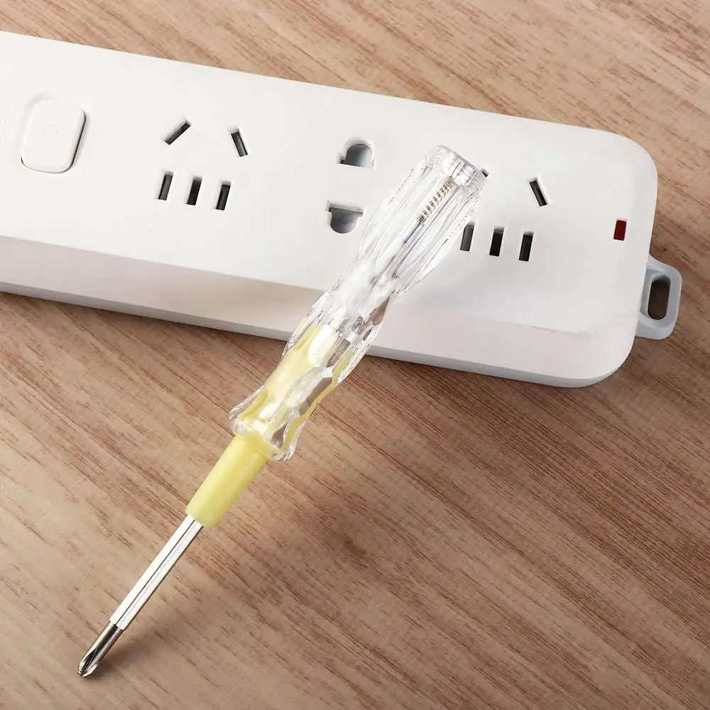 Head Non-contact Dual Function Screwdriver Tester Pen Induction Power Detector Electric Indicator Intelligent Voltage Tester