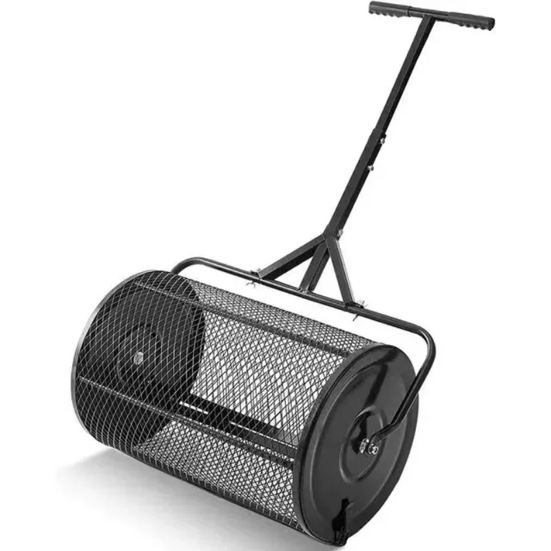 

Push-pull boom Spreader Lawn Garden Agriculture and Forestry Iron Basket Roller Cover Soil Surface Dressing Compost