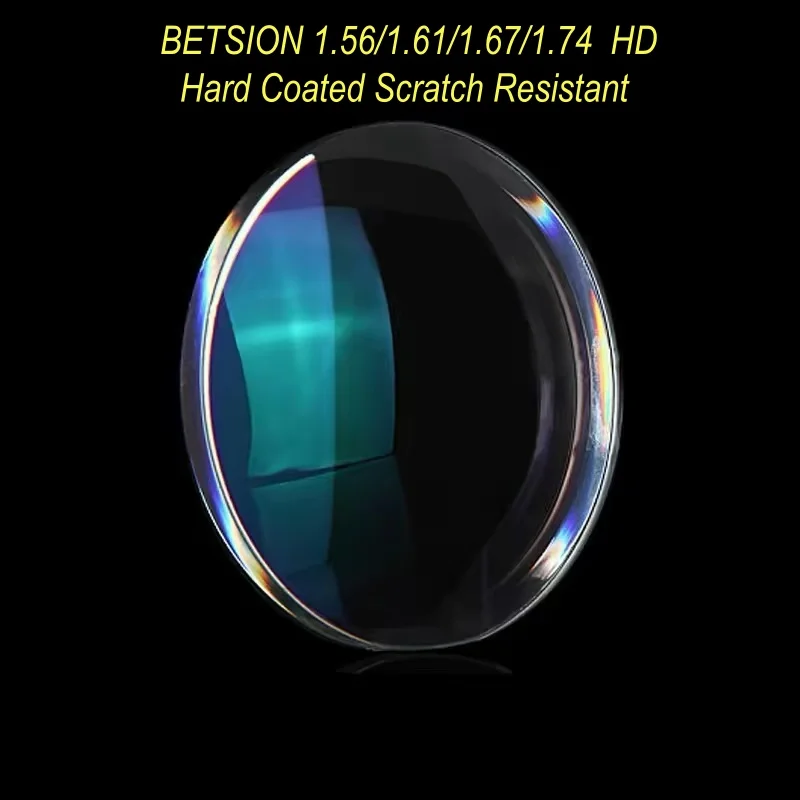 

BETSION 1.56 /1.61 /1.67 /1.74 Prescription Lenses Optics CR39 Lens Myopia Reading Glasses Anti Fatigue Computer Eyeglasses Lens
