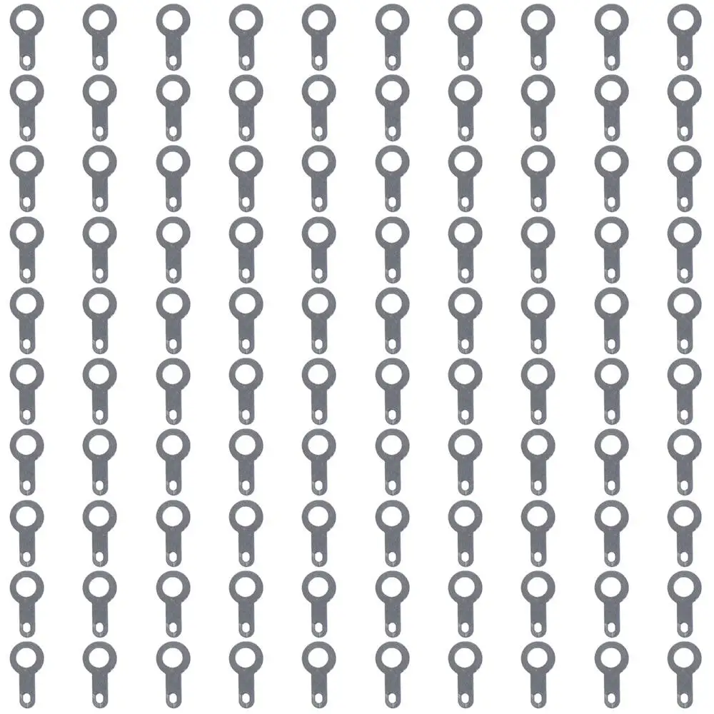 100pcs Silver Tone Solder Ring Terminal Smooth M3.2/M4.2/M5.2 Crimp Ring Terminal Connector Lug Plate