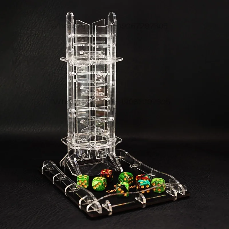 Xujun1105641611 Tornado High Transparent Crystal Dice Tower