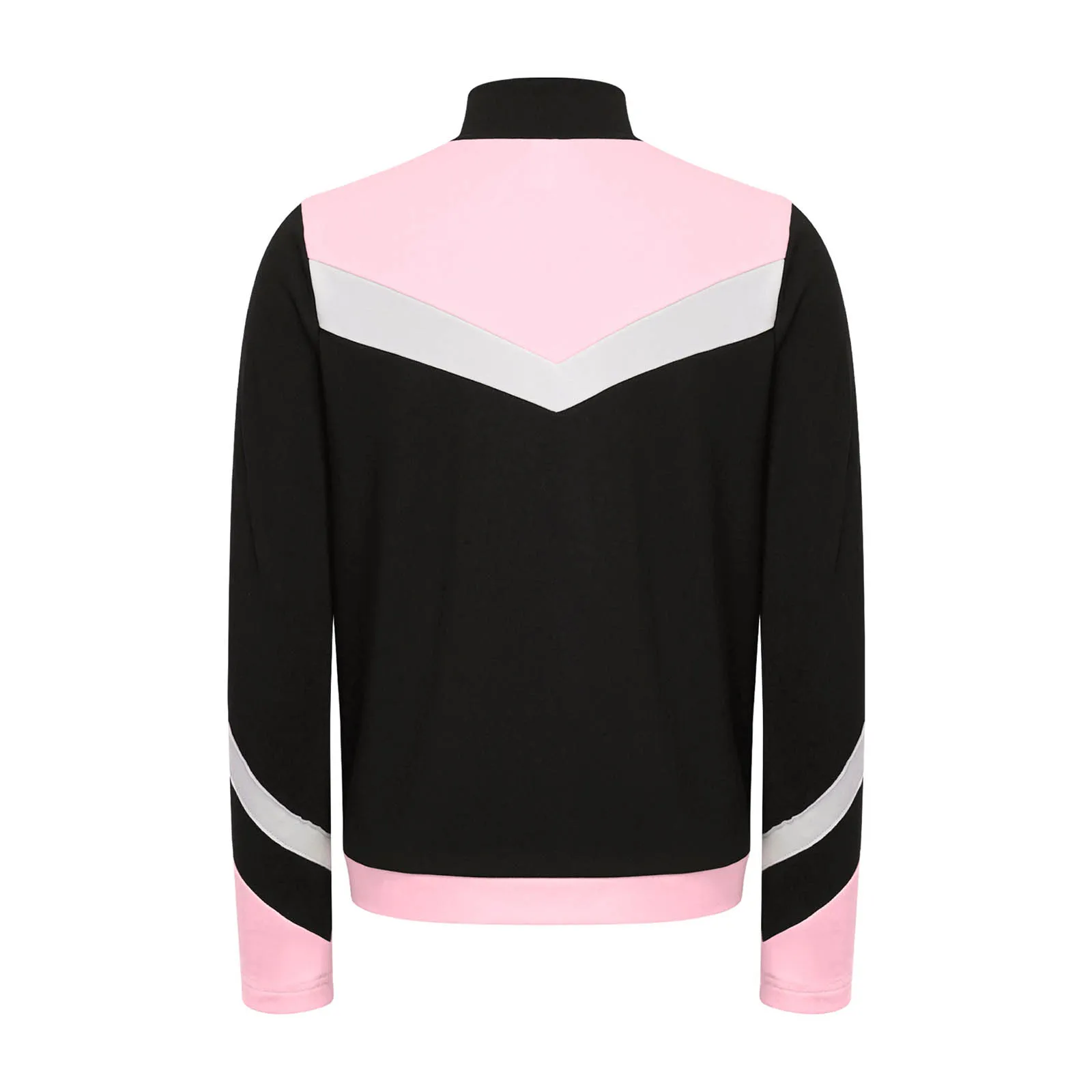 Kids Boys Long Sleeve Fleece Lining Rhinestone Snowflake Jacket Coat for Figure Skating Dance Training Gymnastics Performance