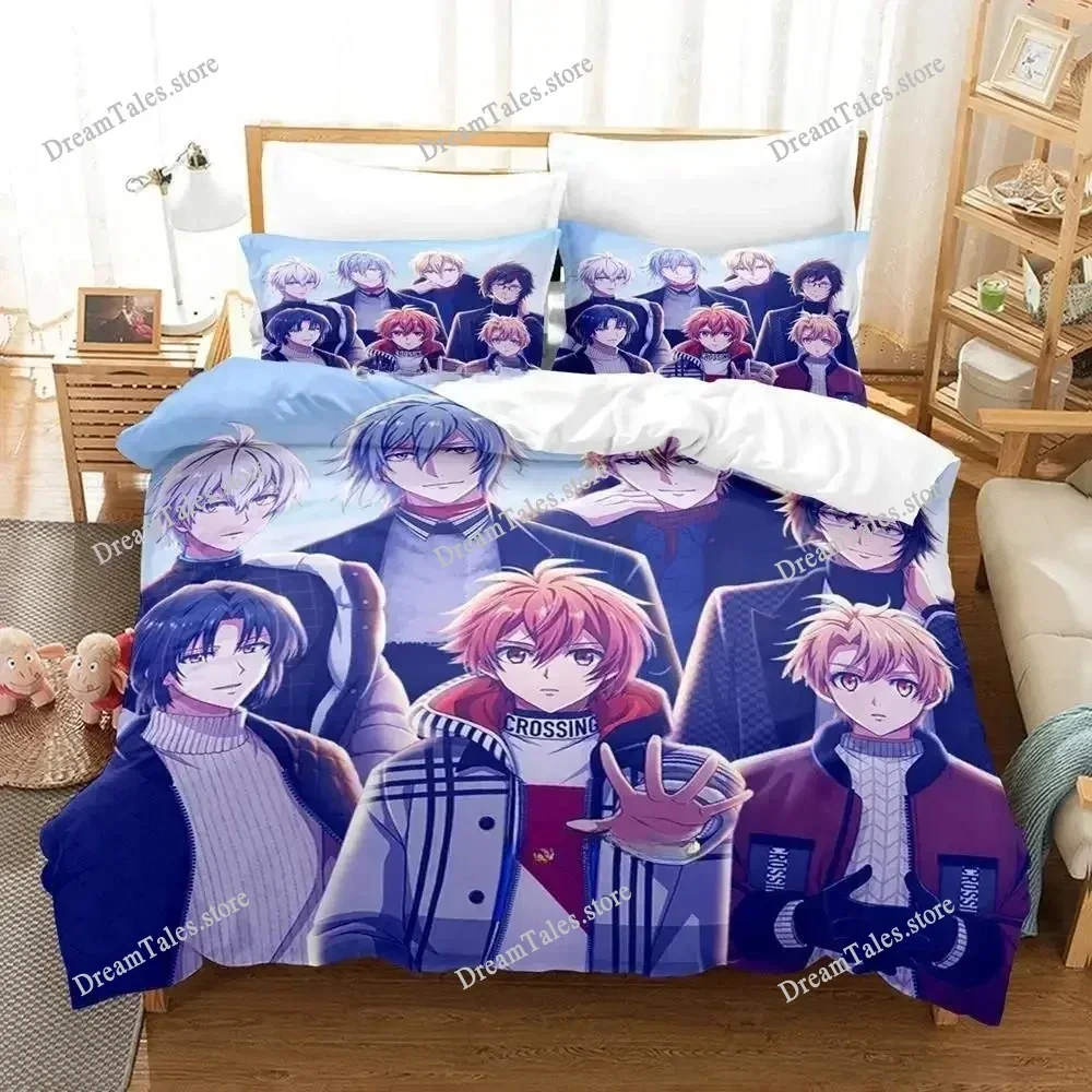 Anime Game IDOLiSH7 Bedding Set Single Twin Full Queen King Size Bed Set Adult Kid Bedroom Duvet Cover Sets Home Textile