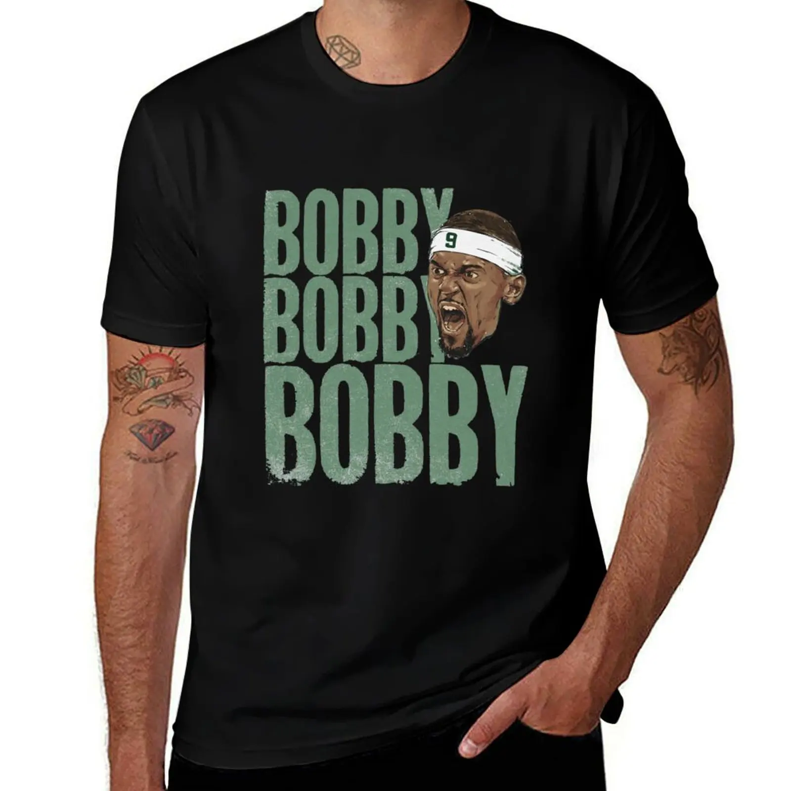 Bobby Portis Jr. Stack T-Shirt graphic tee shirt animal prinfor boys vintage t shirts customizeds mens cotton t shirts