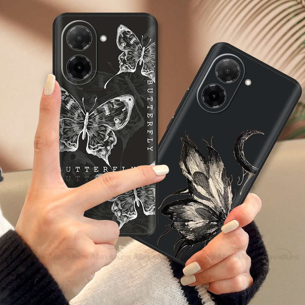 Telefon Fall Für Xiaomi Redmi A5 4G Fall Für Poco C71 Weiche Schwarz TPU Silikon Stoßfest Zurück Abdeckung PocoC71 C71 redmiA5 NFC Fällen