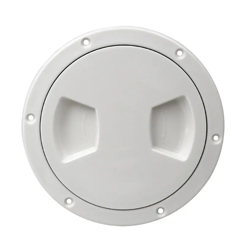 

5 inch Non-Slip Deck Plate Corrosion Resistant Marine Access Boat Inspection for Hatch Cover Plate for Marine Boating Wa