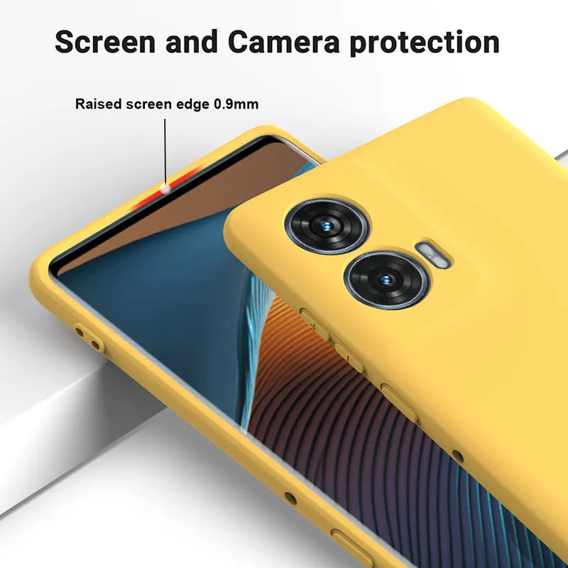 Dla Motorola MOTO Edge 50 fusión funda ELVEV Dobrej jakości uroczy płynny silikonowy pokrowiec ochronny na telefon z aksamitną warstwą wewnątrz — zdjęcie produktu 4