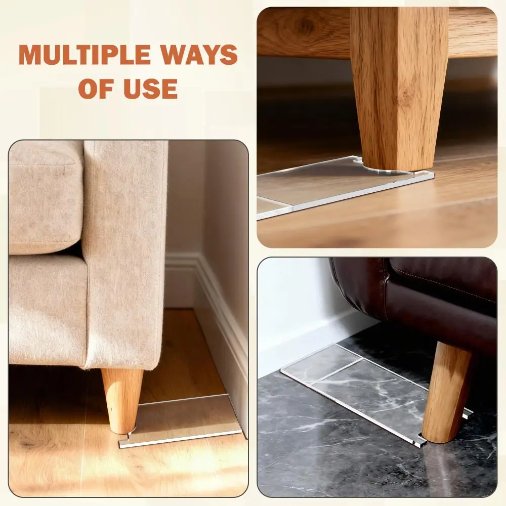 Prevents Sliding Transparent Couch Stopper Adjustable Damage Prevention Wall Spacer Universal Non-Slip Bed Stopper Furniture