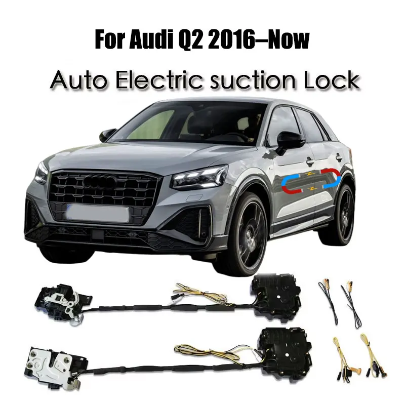 

For Audi Q2 2016–Now Car Soft Close Door Latch Pass Lock Actuator Auto Electric Absorption Suction Silence Closer