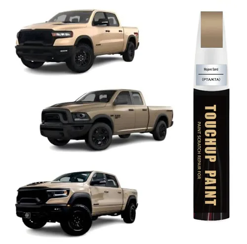Mojave Sand(PTA/KTA) Touch up Paint for Dodge Ram OEM Color Match Car Paint Scratch Repair Kit, Quick & Easy Solution to Repair