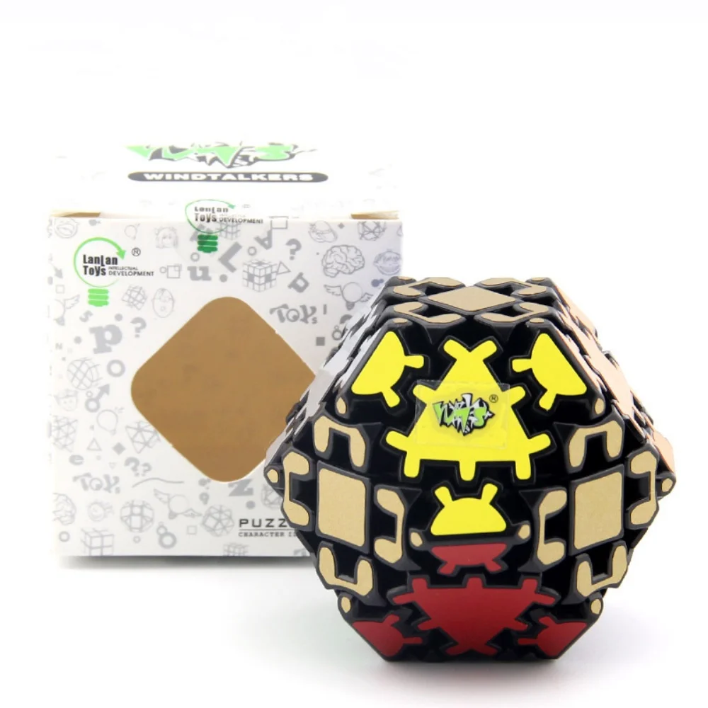 LanLan Gear Hexagonal Tetradecahedral Professional Educational Magic Cube 6 Edges 14 Sides Speed Puzzle Toys