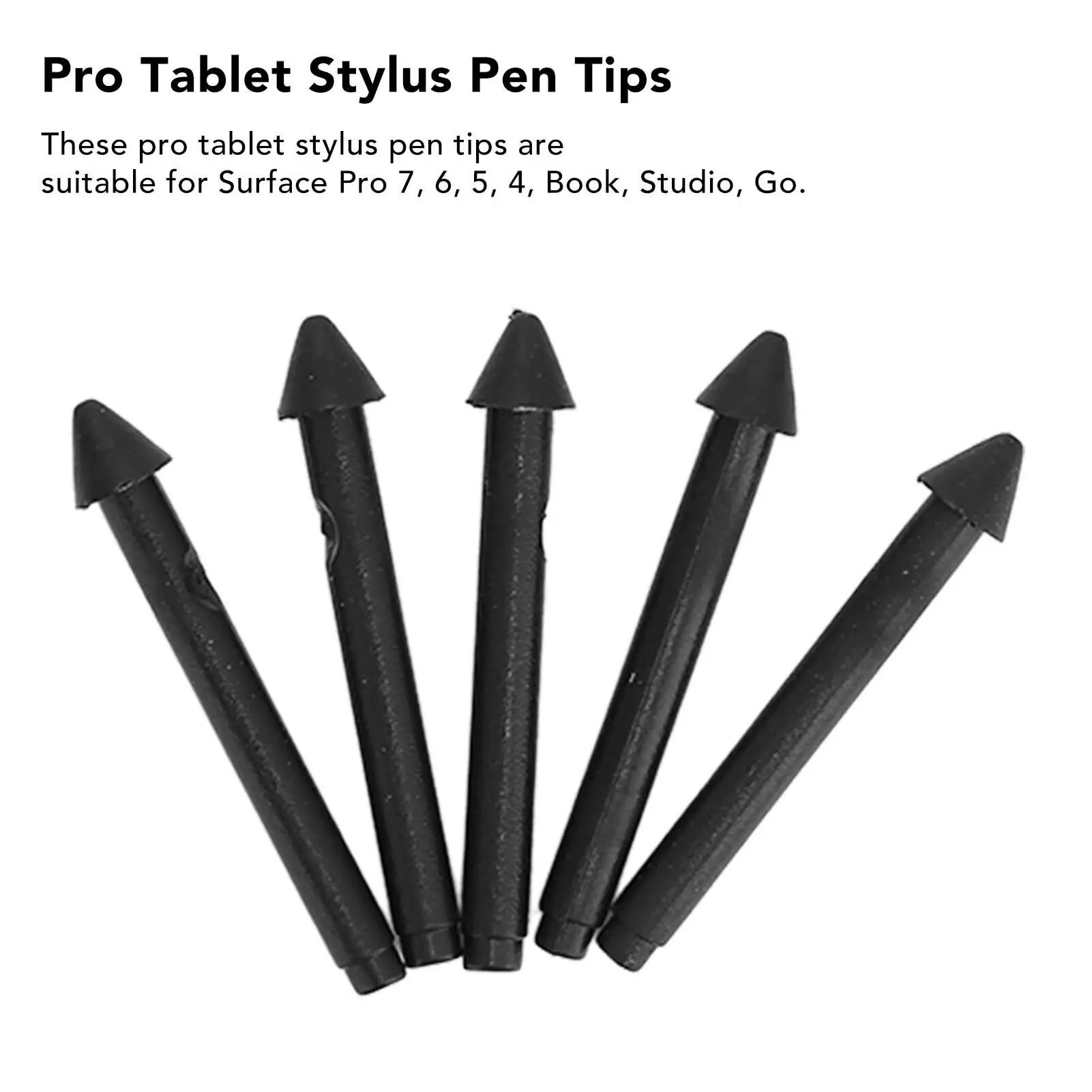 Pro 7 Stylus Pen Tips - Glossy Replacement Tips for Pro Tablet & for book Devices