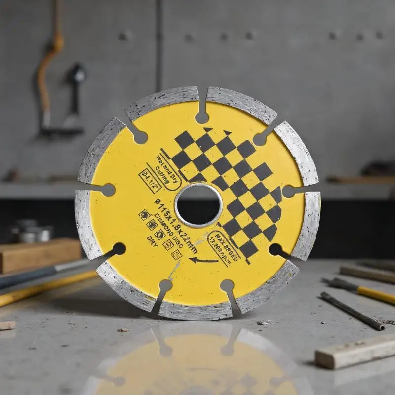 Lame de scie à sec diamant haute Performance 115mm pour brisage des murs, coupe de marbre de granit de pierre de béton