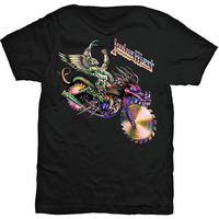 Judas Priest Painkiller Solo Graphic Print All Year Round Short Sleeved Loose Casual Men's and Women's T-shirt Luxury Trend Band