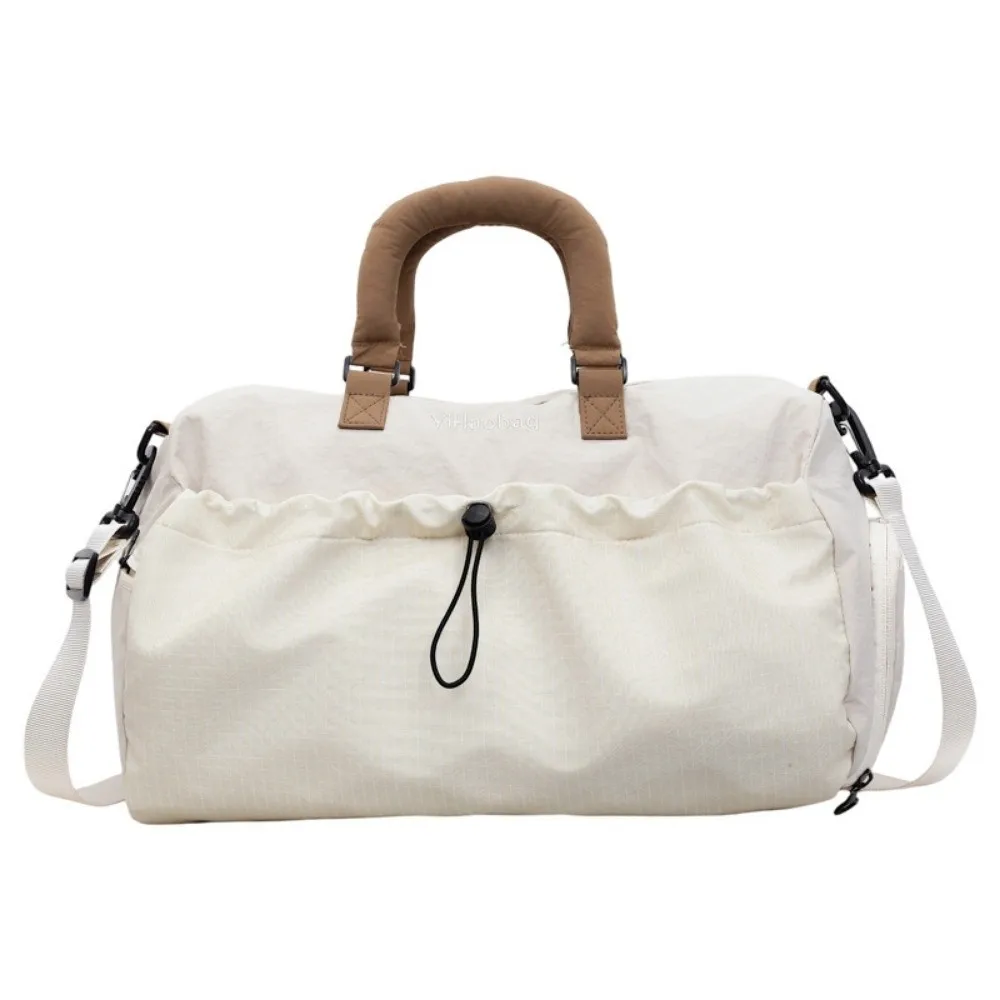 Large Capacity Travel Handbag Wear-resistant Multi Pocket Duffel Handheld Bag Dry and Wet Separation Adjustable Strap