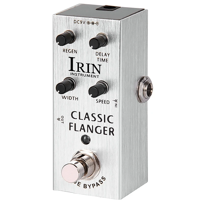 IRIN Guitar Flanger Effector Chorus Professional Single Block Small Effector 9.2X4.6X4.3Cm