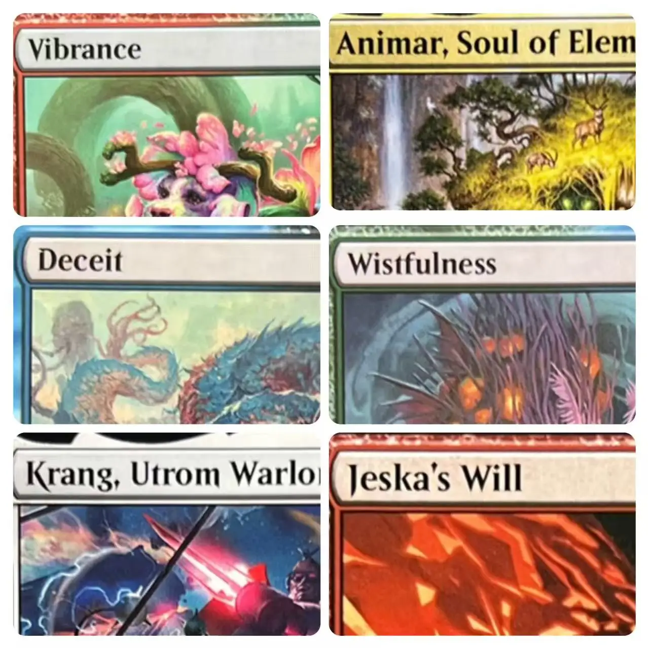 

Selling Holo part Deflecting Swat Krang, Utrom Warlord Super-Skrull Deceit Animar, Soul of Elements best quality poxy cards