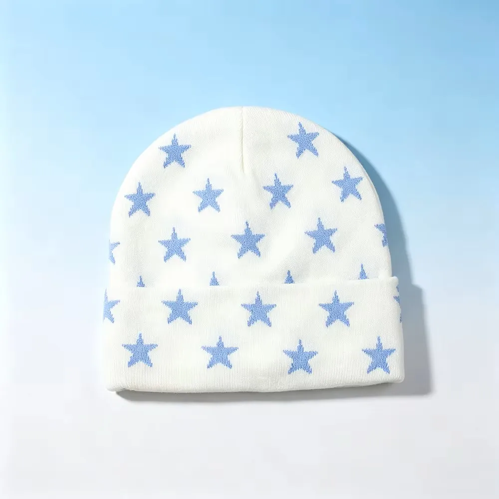 Johnny Joestar Fan-Merchandise, Cosplay-Beanie, Plüsch-Stern-Hufeisen-Strickmütze, Unisex, großer Kopfumfang, warme Wintermütze, Joo – Detail 4