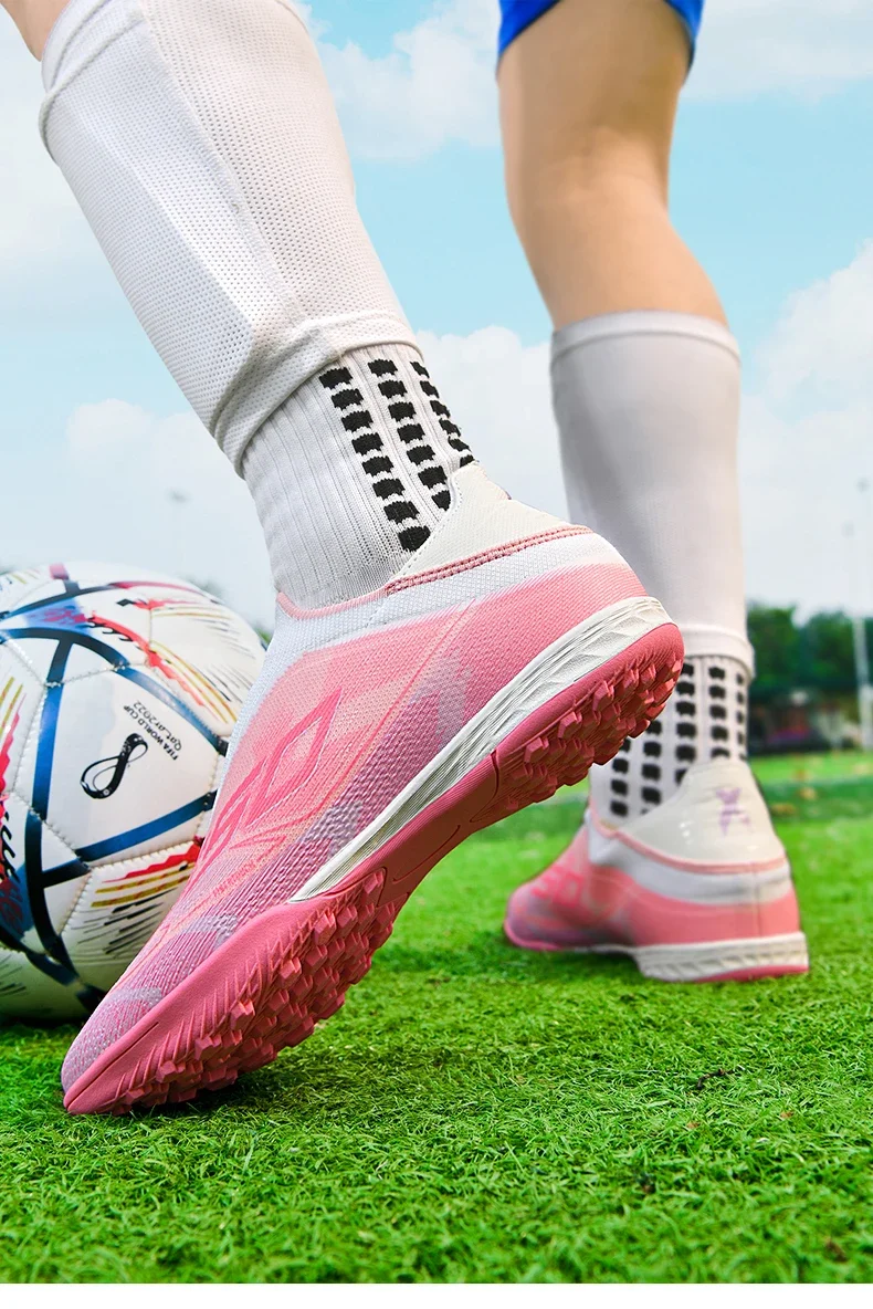 Herren Original Fußballschuhe Hochwertige Atmungsaktive Ultraleichte Profi-Fußballschuhe für Spielfeld und Training – Detail 29