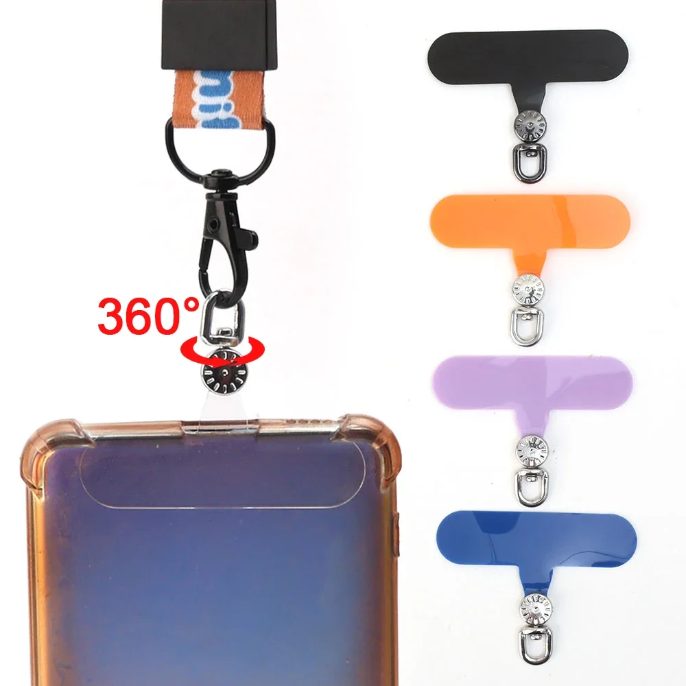 

5/10Pcs NEW 360° Rotation Phone Case Connect Clips Anti-lost Universal Mobile Phone Lanyard Patch Rotatable Tether Pad Gasket