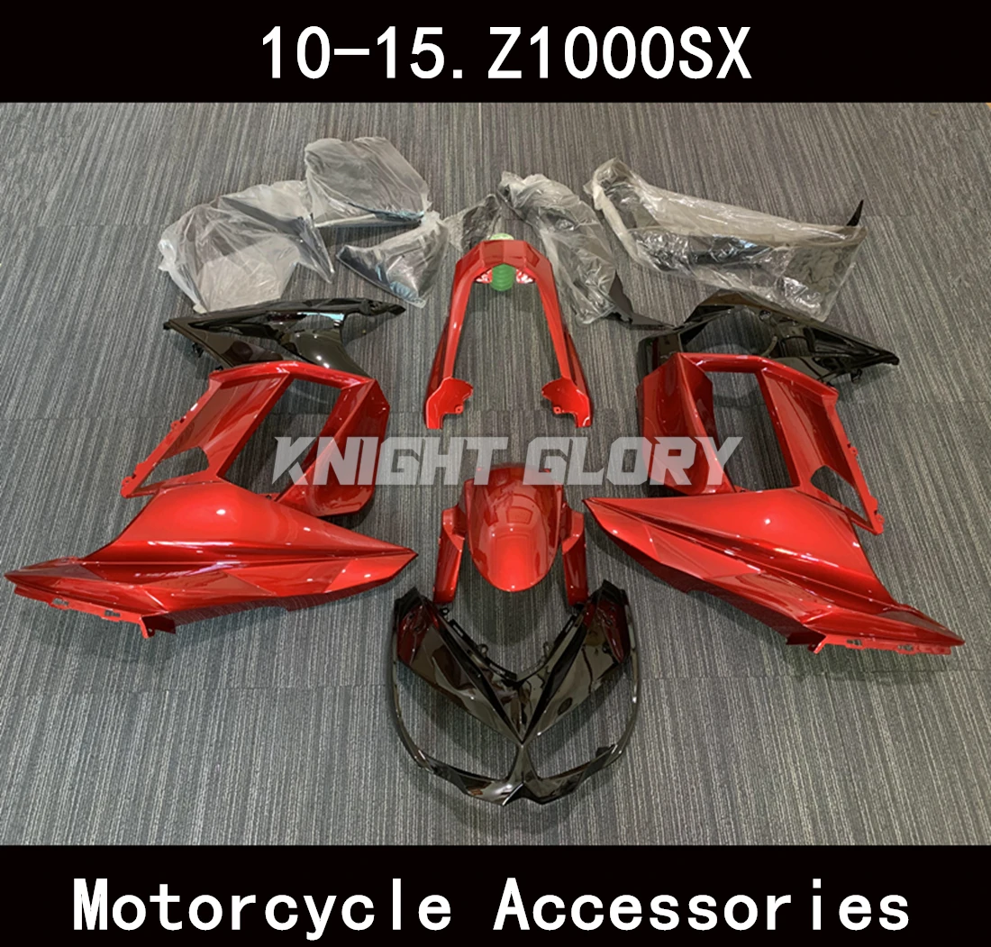 Full set of motorcycle  injection molded body coverings. Suitable for Z1000SX models from 2010 and 2015  Body coverings.
