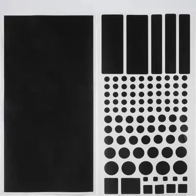 

2 Sheets Black Out Stickers Blackout LED Light Blocking Blocker for Electronics
