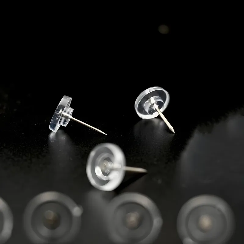 125 pcs Clear Flat Thumb Tacks, Easy Push Sharp Pin and Transparent Flat Head, ideal for Photo Picture Pinning
