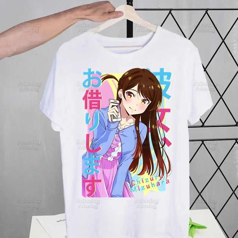 Rent A Girlfriend Chizuru Mizuhara T-shirts Funny Hip Hop Summer Women Men Tshirts Streetwear Ulzzang Harajuku T-Shirt Shirt