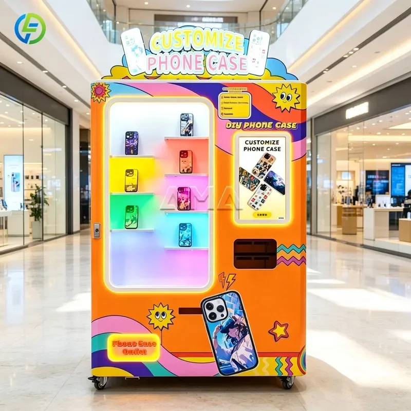 Diy Phone Case Vending Machine Unmanned Retail Equipment For Custom Printed Phone Case Sales FL Customized