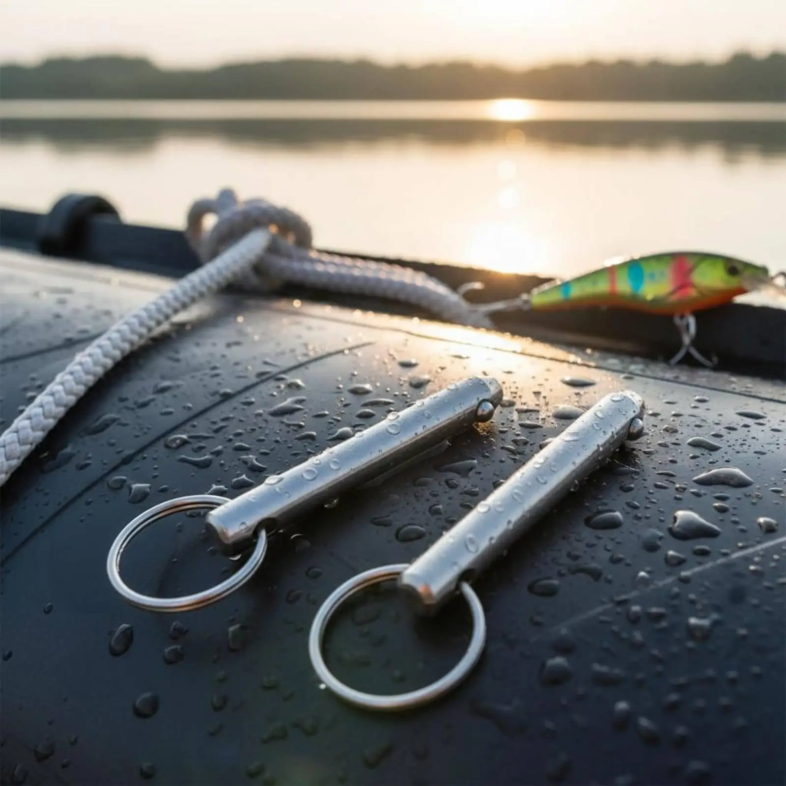 Transom Wheel Pin Zinc Plated Hauling Wheel Pin Carbon Steel Construction