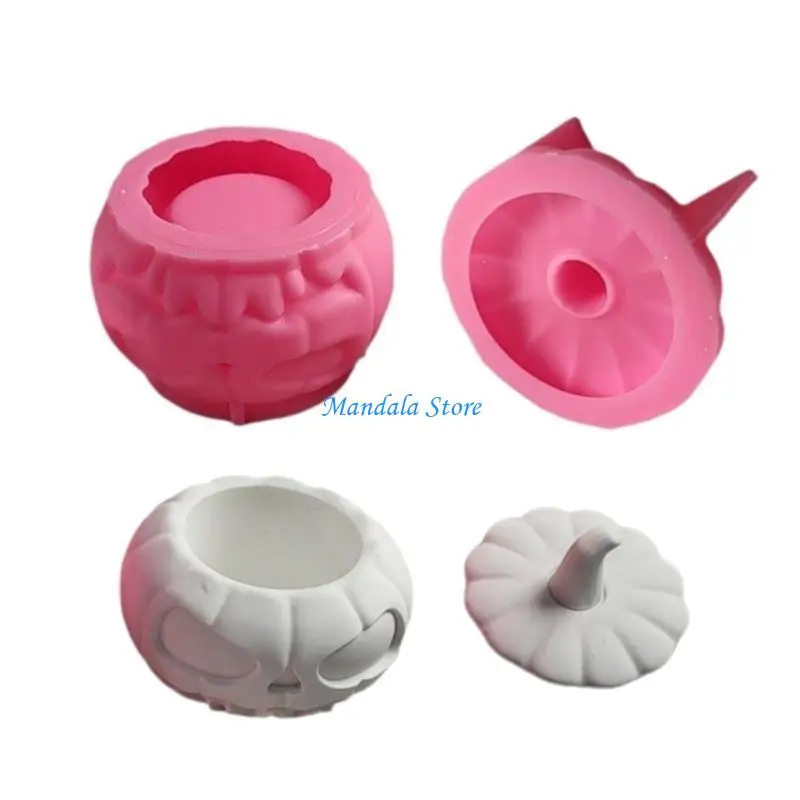 

U2JC Halloween Pumpkin Resin Jar Molds for Epoxy Resin, Plaster Decoration, Craft
