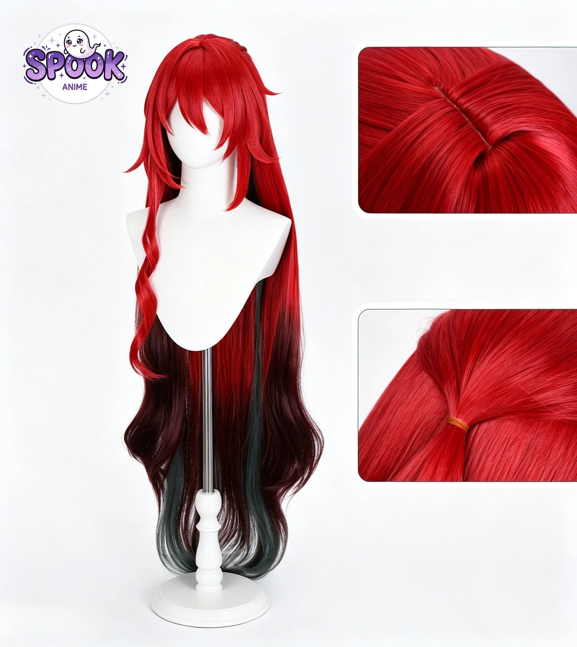 Anime Cosplay Red - Cosplay Red Wig Himeko Qixing Honkai
