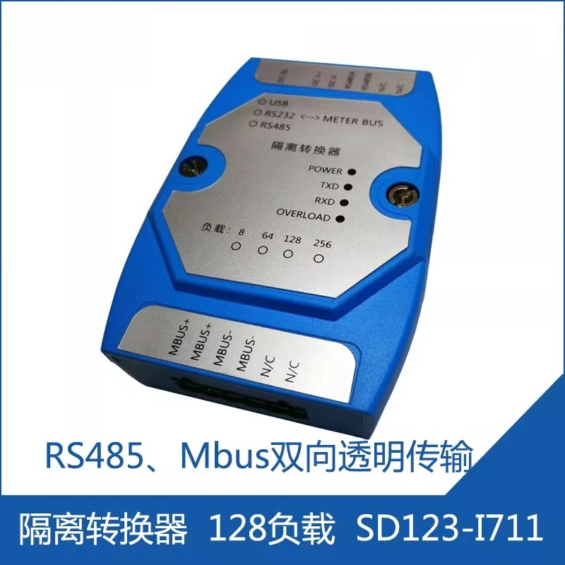 

Isolation Converter M-BUS/Meter-BUS/MBUS to RS485 Serial Port, Meter Reading (128 Load) I711