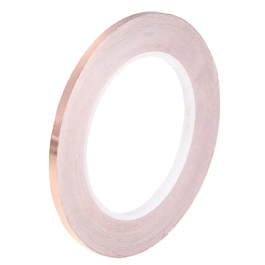 EMI Shielding Tape Conductive Copper Snail Barrier Tape Grounding Electrical Repair for Guitar Shield Fret Wrap Guitar
