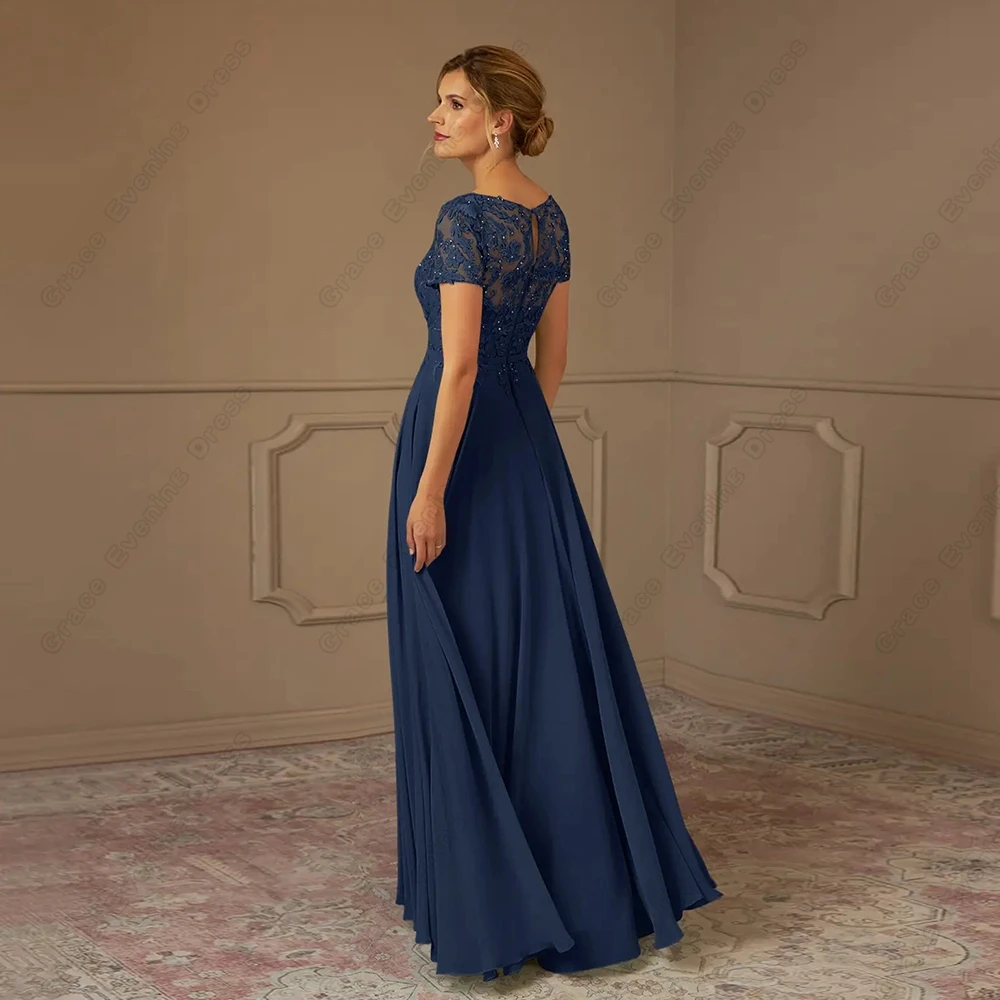 Personalizado moderno colher mãe de vestidos de noiva para as mulheres 2025 verão novos vestidos de festa de casamento chiffon com renda vestido de