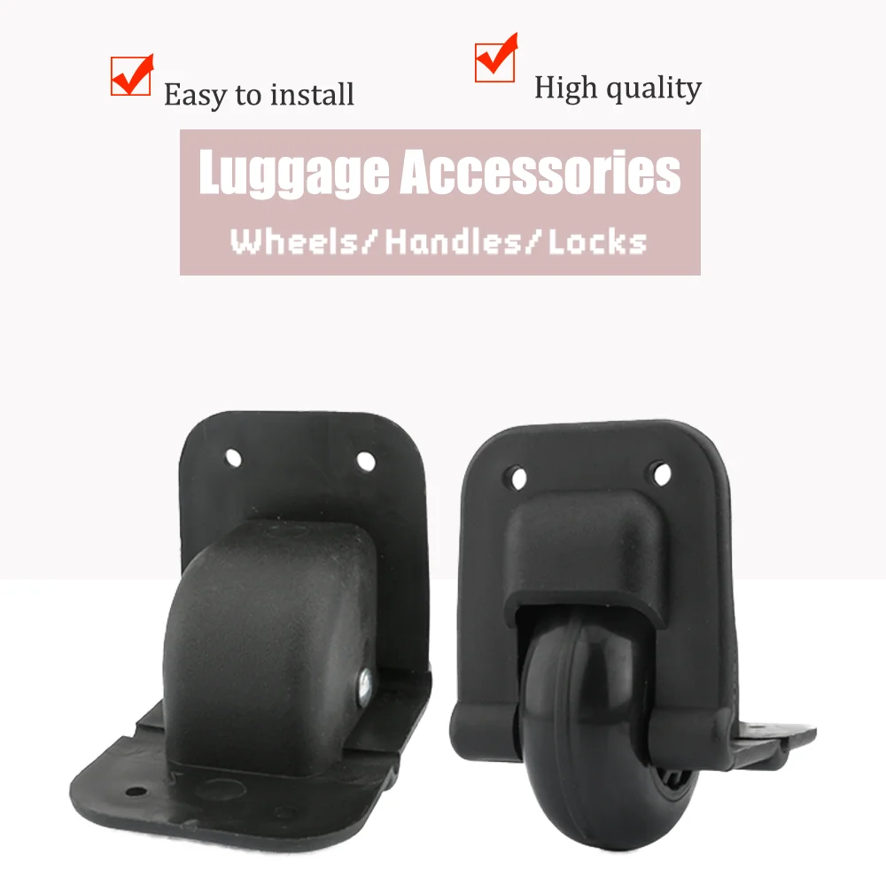 Silent Sponge Luggage Fixed Replacement Wheel Extremely Soft Absolutely Quiet Universal Type Caster for Suitcase