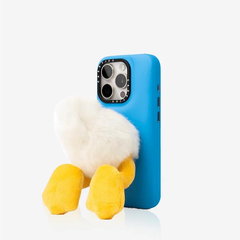 Disney Donald Duck Pluche Staart Kussen Telefoonhoesje Voor Iphone 15 Pro/15 Pro Max Small Cute Girl 'S Mobiele Telefoon Accessoires Geschenken