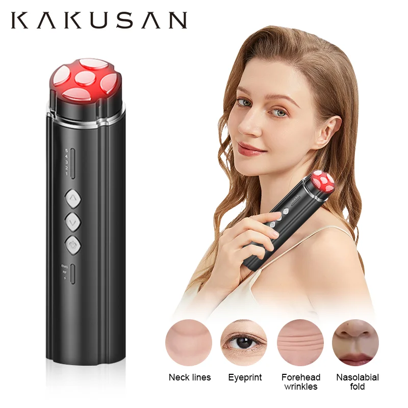 KAKUSAN Neuheiten RF Schönheit Maschine Tragbare EMS Mikrostrom Stimulieren Massage 1MHZ Radio Frequenz Schönheit Gerät