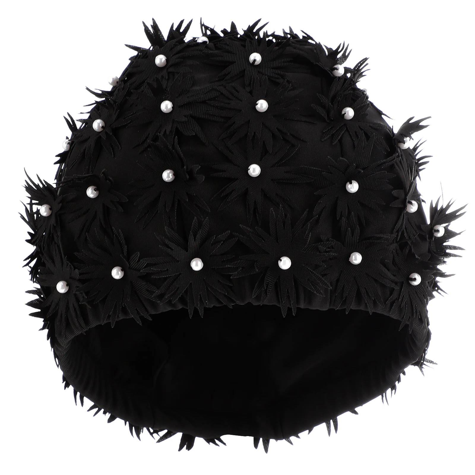

Women Swim Cap Breathable Premium Material 3D Flower Design Easy on Off Swimming Pool Beach Essential Women Swim Cap