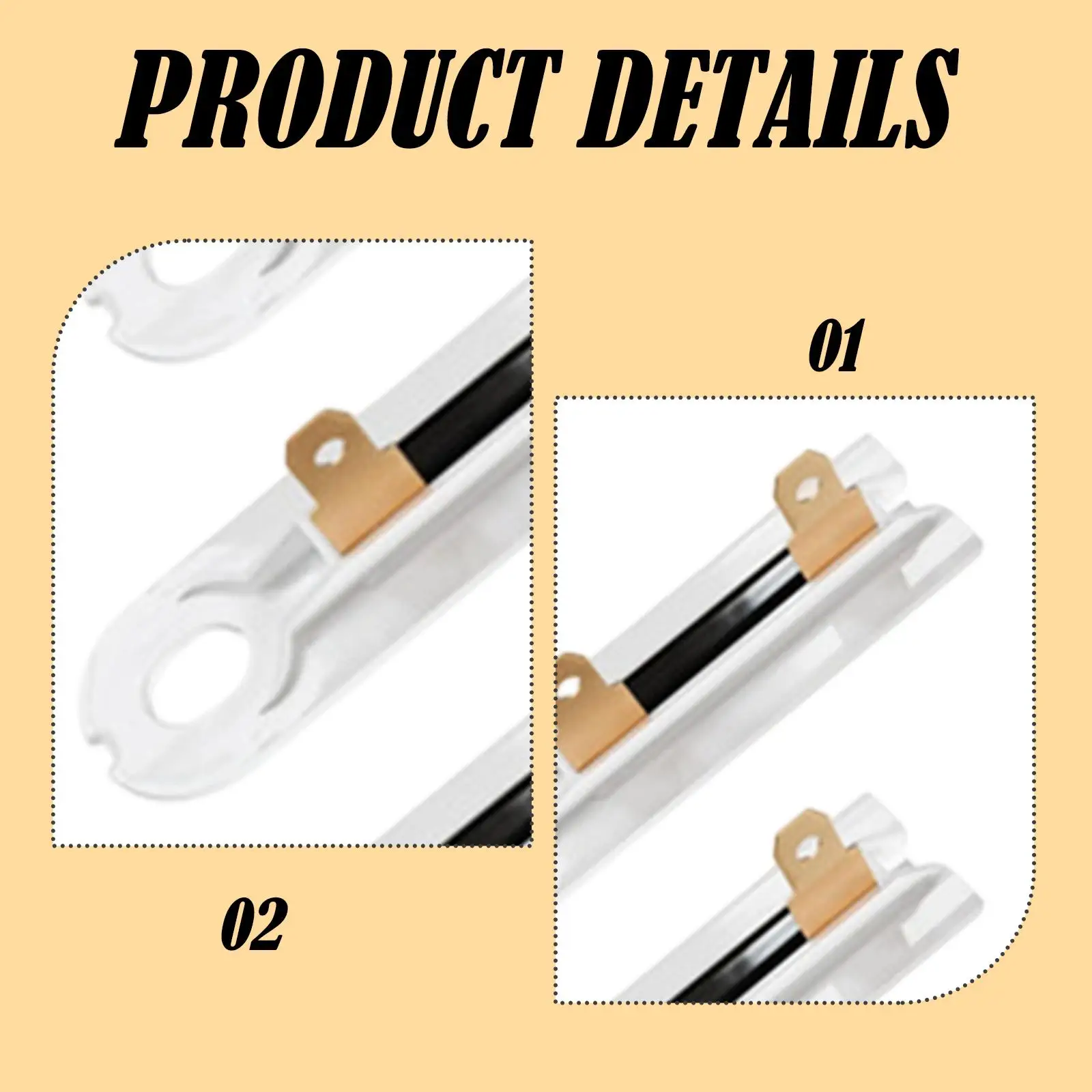 5x 3392519 Dryer Thermal Fuse Accessories Simple Installation Wear Resistance