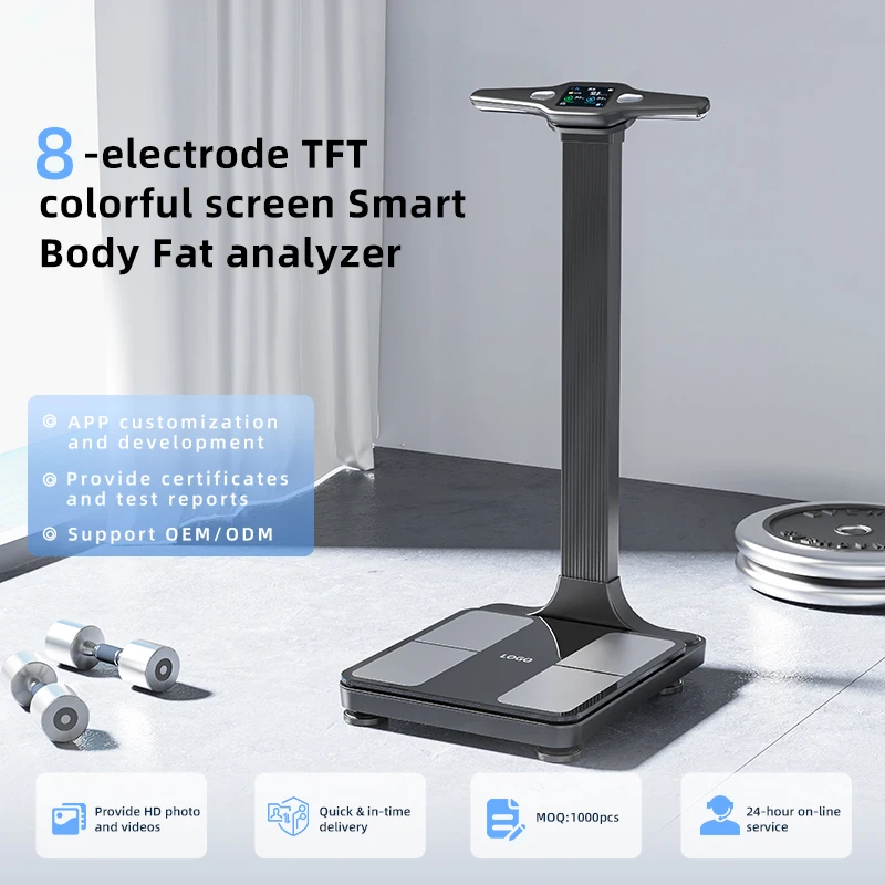 Newly Human Full Body Weighing Scale BMI Rechargeable Body Fat Analysis Scale for Body Weight in School Hospital Physician